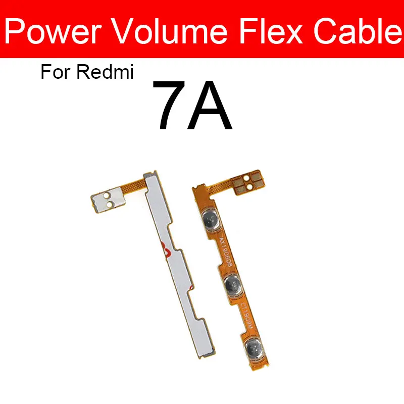 Power&Volume Side Button Flex Cable For Xiaomi Redmi 3 3s 3x 3 4 4A 4X 5 Plus 5A 6A 6 Pro 7 7A 8 8A 9 9i 9A 9C Replacemet Parts