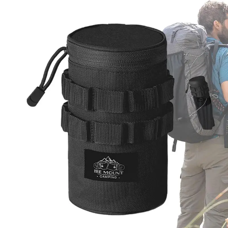 Outdoor Molle etui na butelkę na wodę przenośna torba na ramię z tkaniny Oxford do wspinania się na pojemnik na termos na kemping