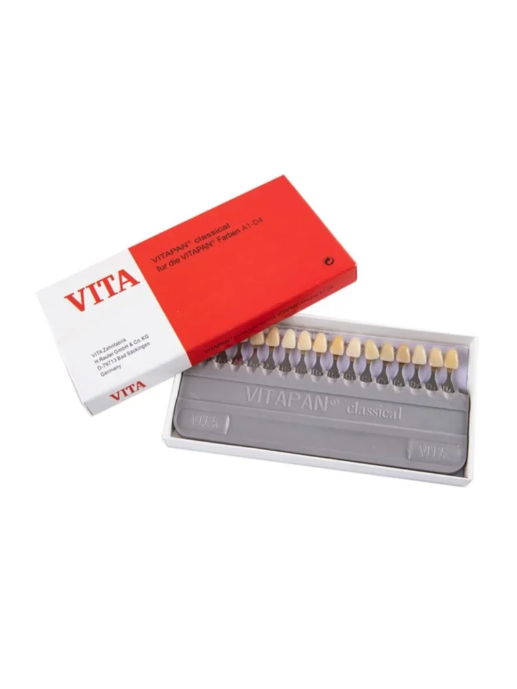 Équipement dentaire de haute qualité, merlan des dents en porcelaine VITA Pan classique, Guide de 16 couleurs, modèle de dent Vita, plaque colorimétrique