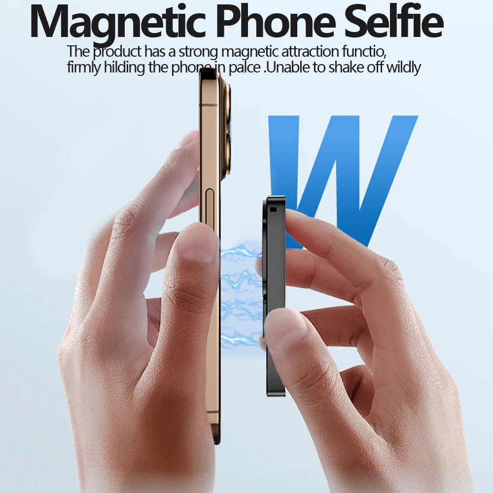 شاشة سيلفي للهاتف المغناطيسي، شاشة بلوتوث عن بعد، كاميرا خلفية لصور السيلفي، تسجيل فيديو مباشر لهاتف iPhone Android