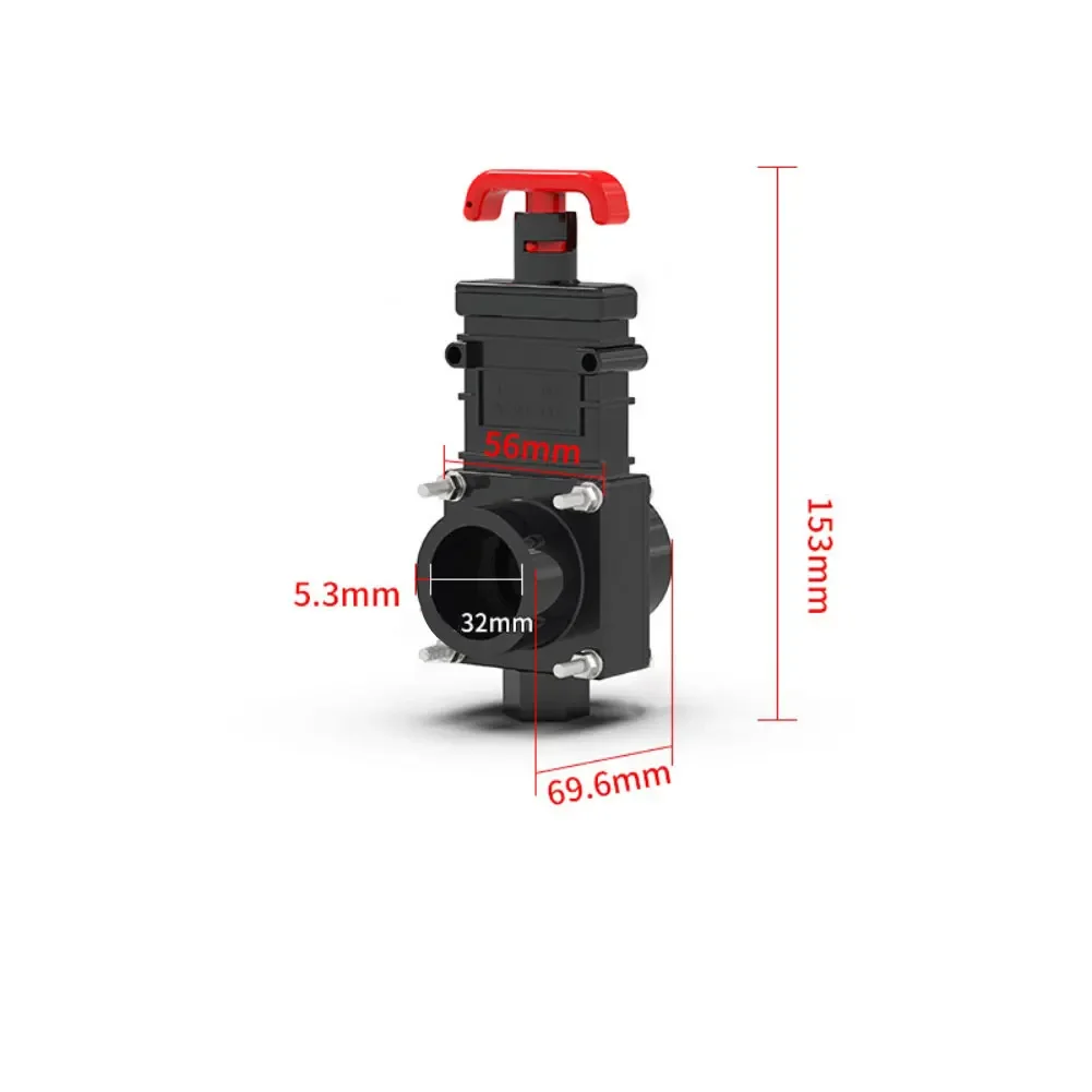 RV Camping Road Trip Waste Management Sewer Gate Valve Sewer Hose Valve Four Bayonet Prongs Screw-in Installation