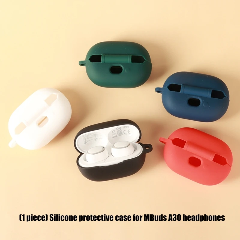 Silicone Case For QCY MeloBuds A30 Wireless Earphone Cover Shockproof Protective Sleeve Headphone Accessories