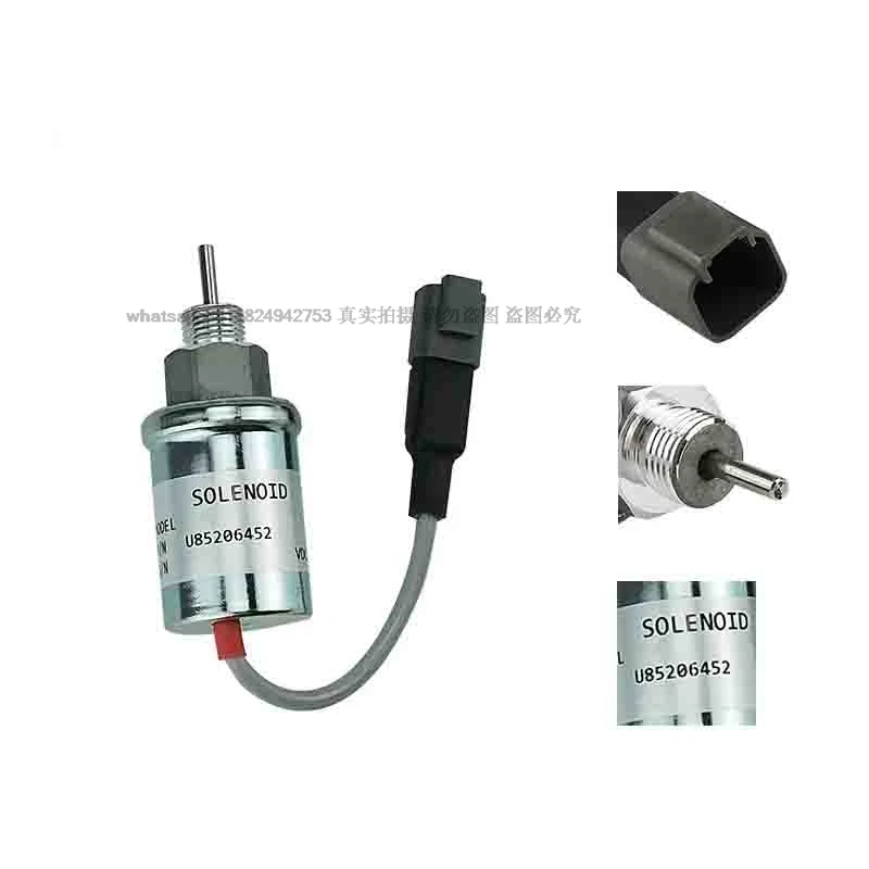 U U.S. 85206451   Solenoide de parada de 12 V para Perkins 402D 403D 404D 404C 403C U 85206452 ,U 85206450 , 185206452 , 185206450 , 185206192