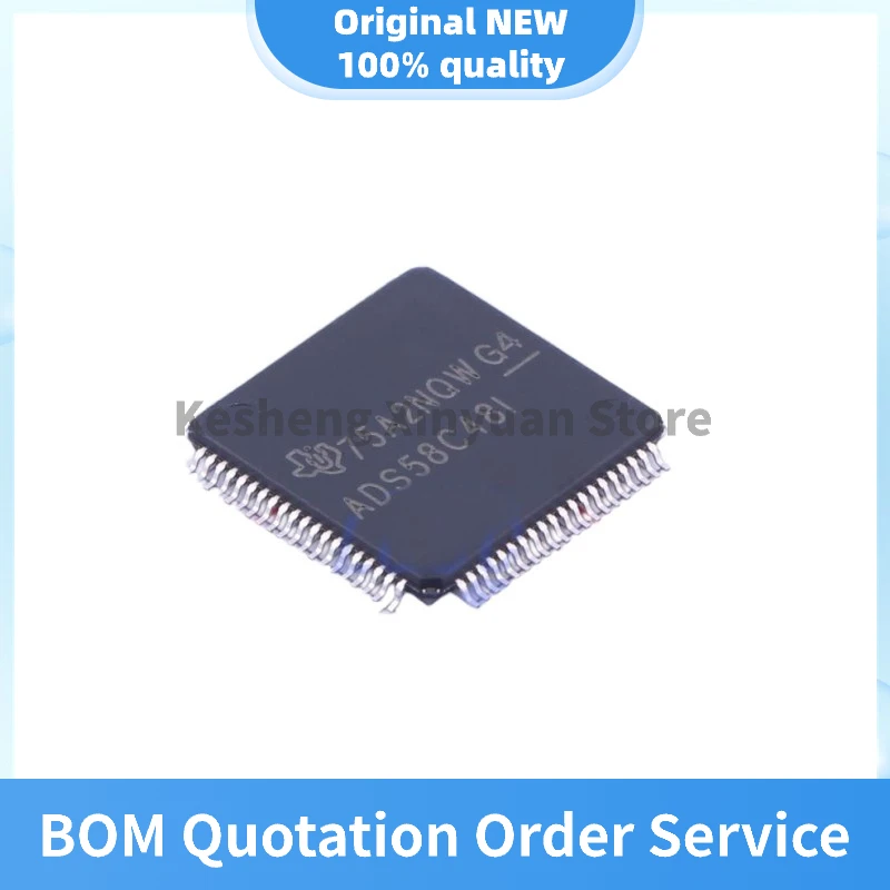 

ADS58C48IPFPR package TQFP80 ACDC digital-to-analog conversion chip integrated circuit IC BOM package