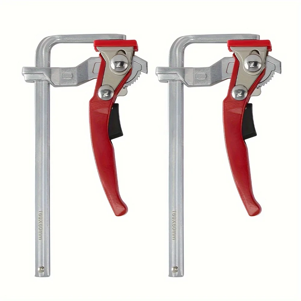 

200mm×60mm Quick-Release Ratchet Bar Clamp for Woodworking & Metalworking - Durable Metal