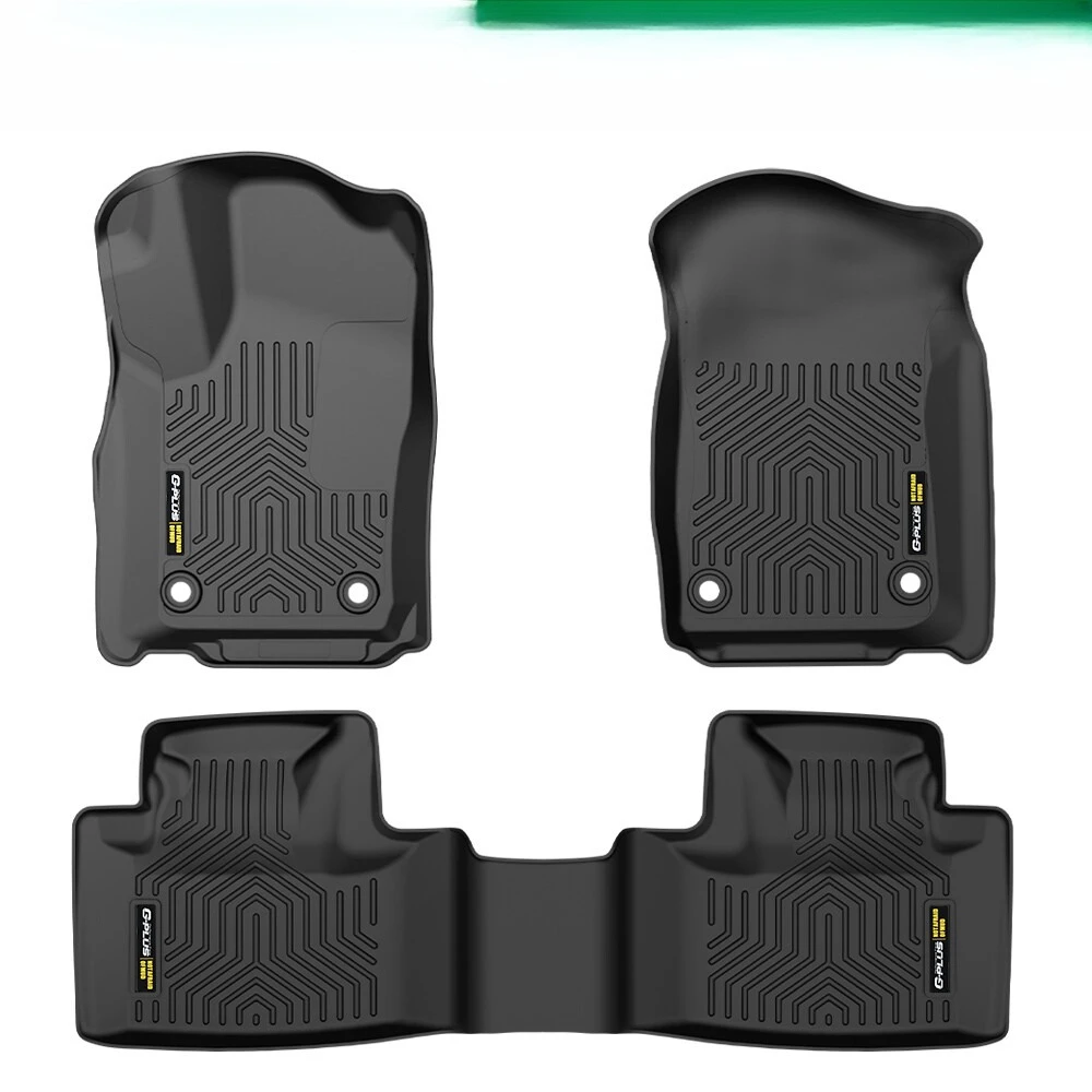 

Floor Mats TPE Carpets Fit For 16-24 Dodge Durango Black All-Weather Car Liner