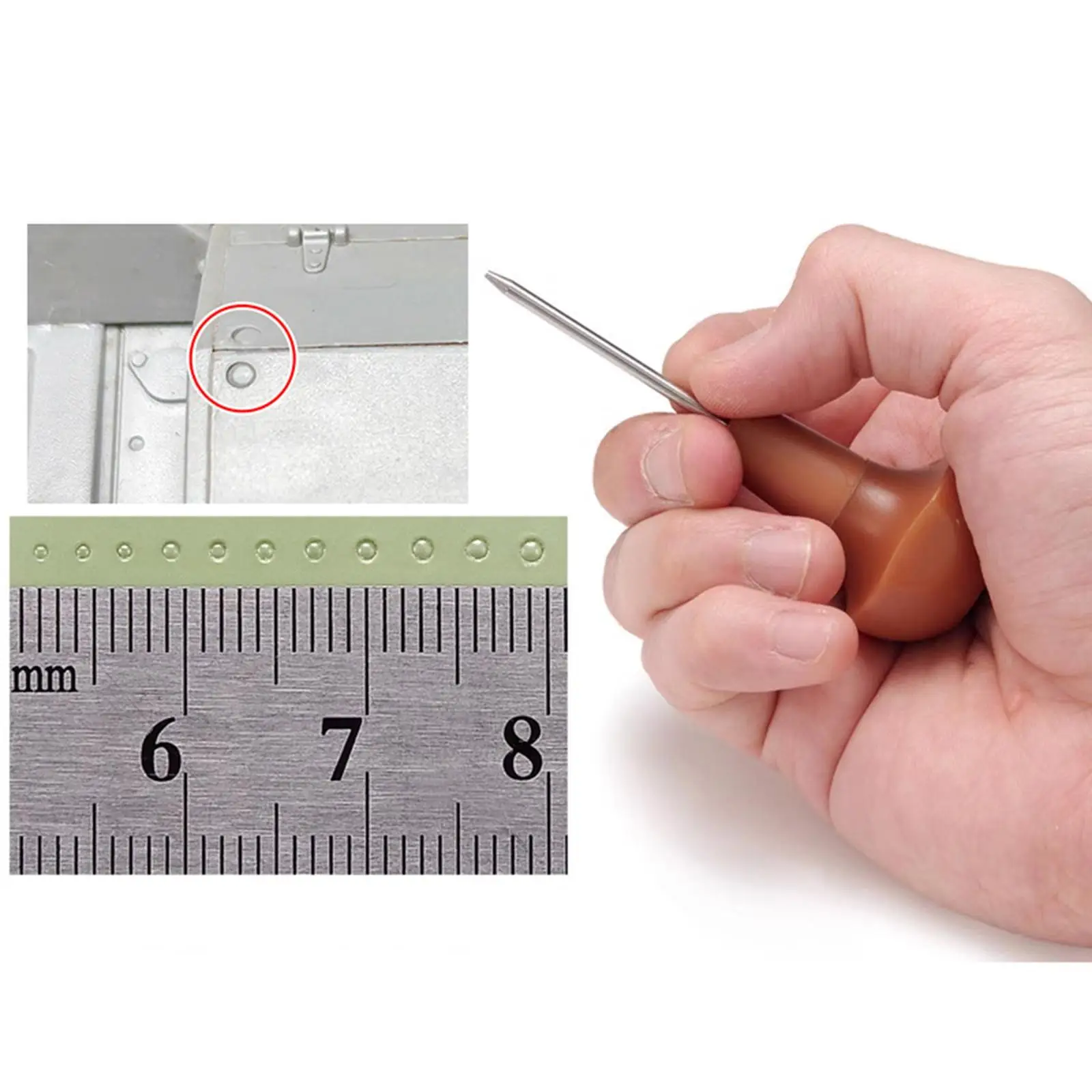 Multipurpose Model Assembly Rivet Maker Tool Set Manual Punch Kit for DIY Resin Plastic Projects