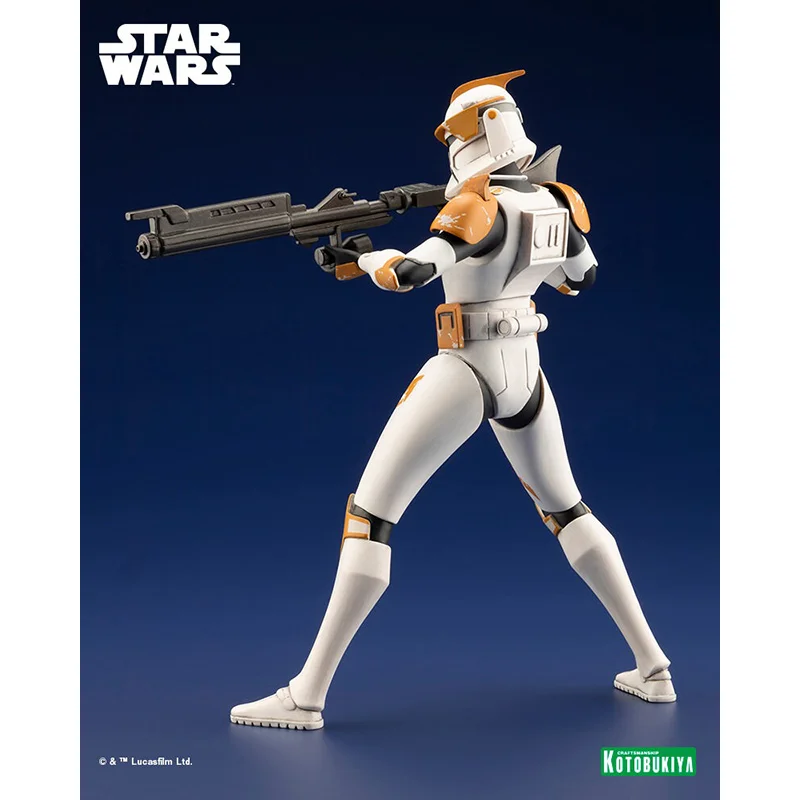 Original Kotobukiya ARTFX Star Wars The Clone Wars Commander Cody The Clone Wars Ver. Easy Assembly Kit Figure Model Toys Gif