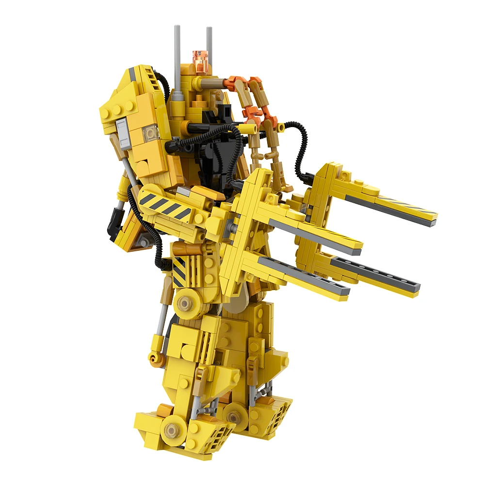 Mini P-5000 Powered Work Loader Building Blocks Moc Movies Aliens SeriesV DIY Model Sets Bricks Toys Birthday Kids Adult Gift