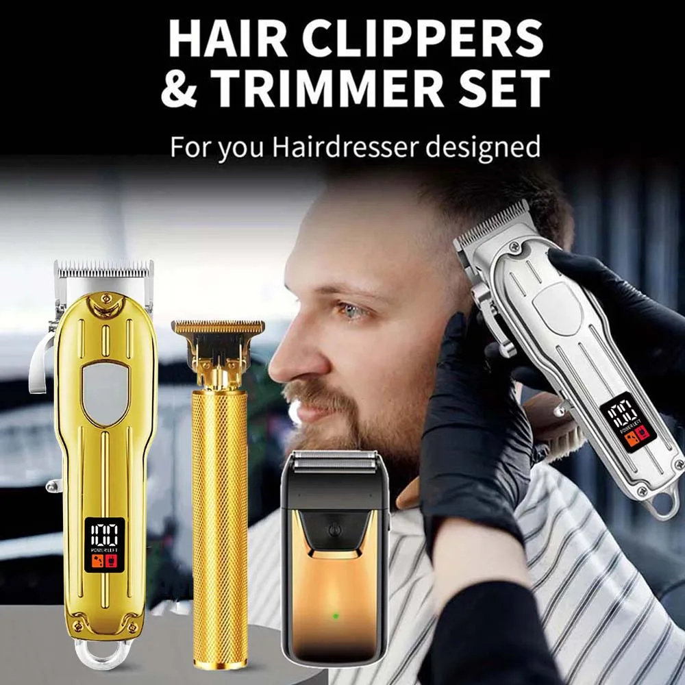 Professional Hair Clipper and Trimmer Set Men Electric Razor Shavers Beard Trim… - Image 5