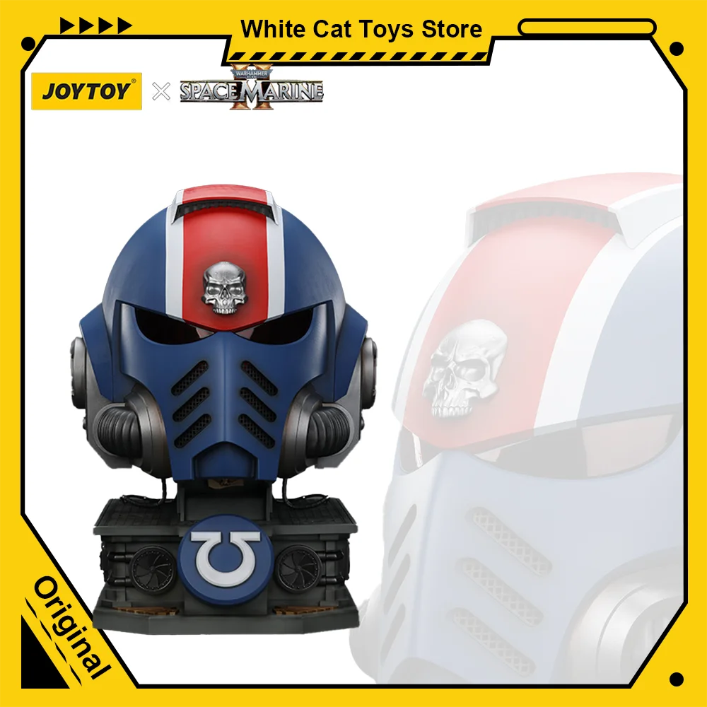 

JOYTOY Warhammer 40k Space Marine2 Action Figure Ultramarines Lieutenant Titus MKX Helmet Display Stand Collection Model Toy