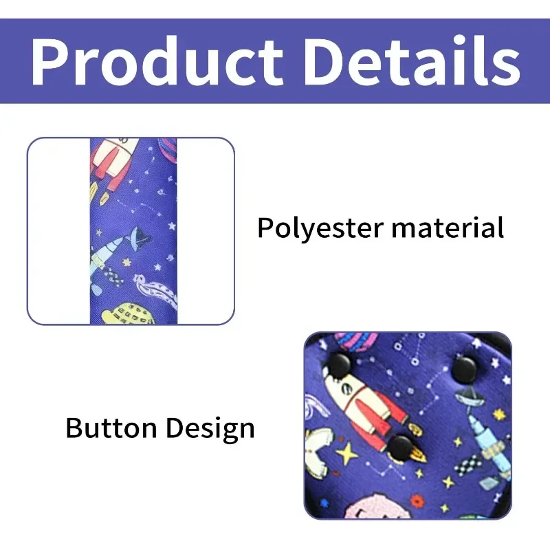 Neues 1-teiliges Set aus Kindersitzgurt-Polstern, verstellbare, abnehmbare Polster für Autositze, Hüftgurt-Polster für Kleinkinder, Mädchen und Jungen. – Detail 4