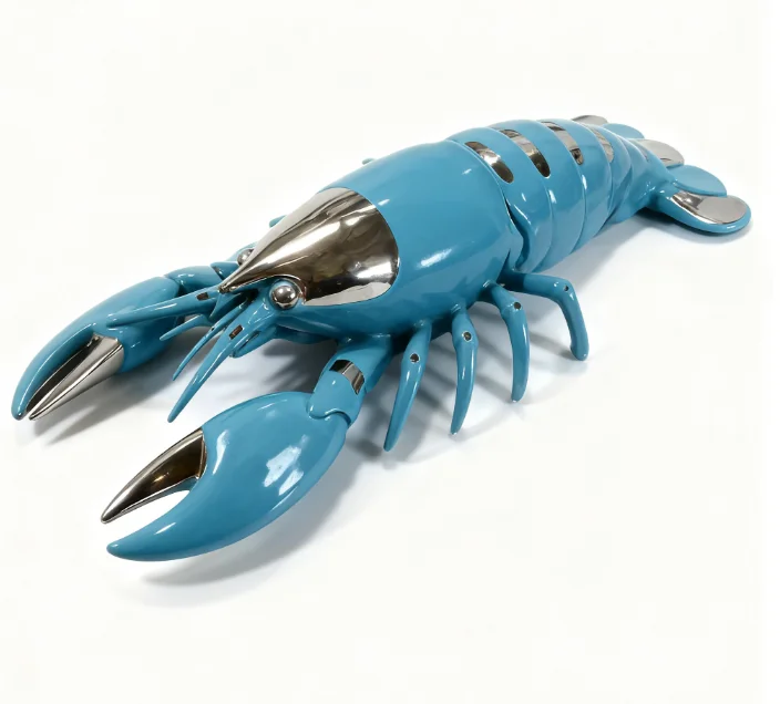 ※a Lobster Decorative Fiberglass Custom Marine Series Art Plated FRP Sculpture With Adjustable Size