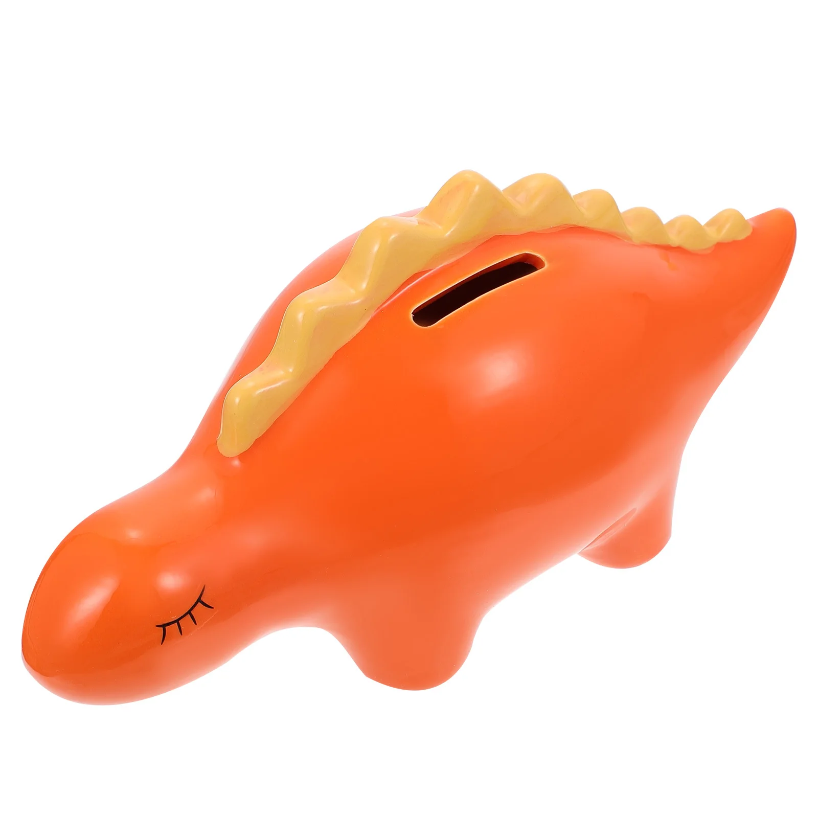 Tirelire dinosaure de dessin animé, boîte de rangement de pièces de monnaie en céramique, grande capacité, mignon, décoration d'économie d'argent pour la maison et le bureau, 1 pièces