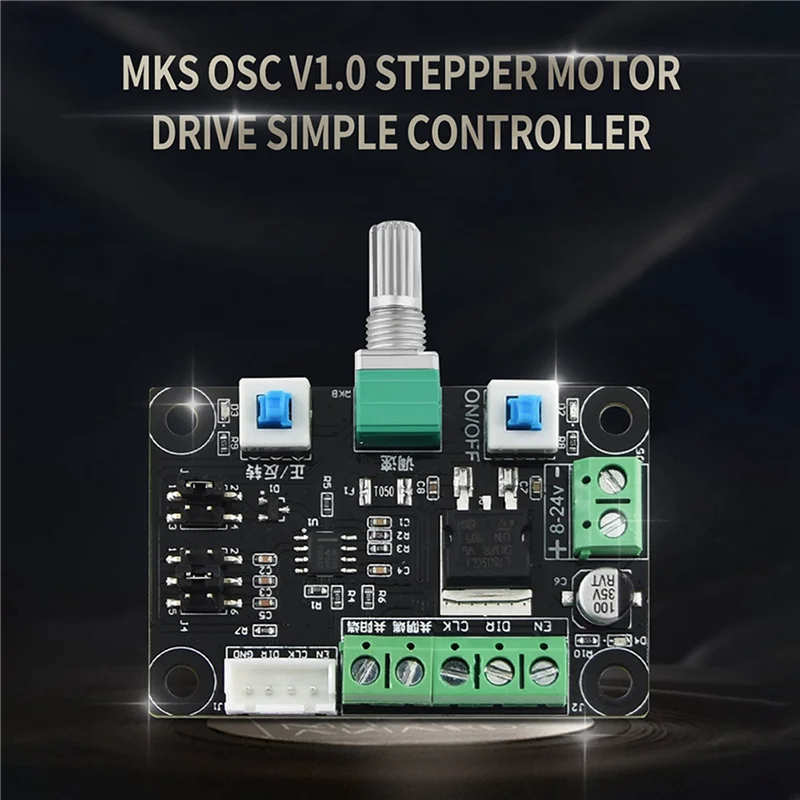 AS60-2X MKS OSC V1.0 Stepper Motor Drive Simple Controller Pulse PWM Signal Generator Module Speed Control 8-24V