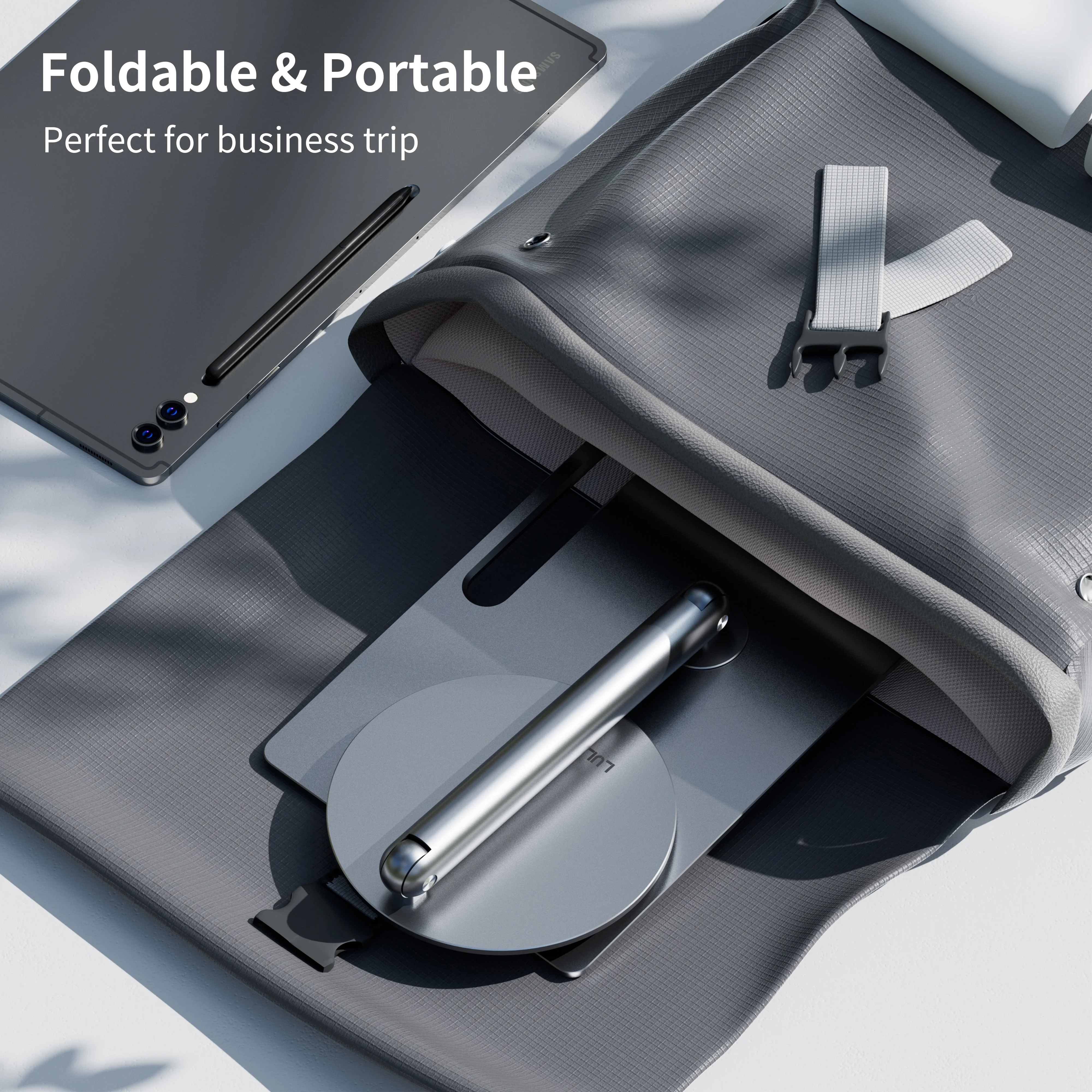 Imagem -05 - Suporte Magnético Lulululook para Samsung Galaxy Tab S10 s9 Ultra s8 Ultra 146 Pol. 360 ° Suporte Ajustável para Tablet com Base de Rotação