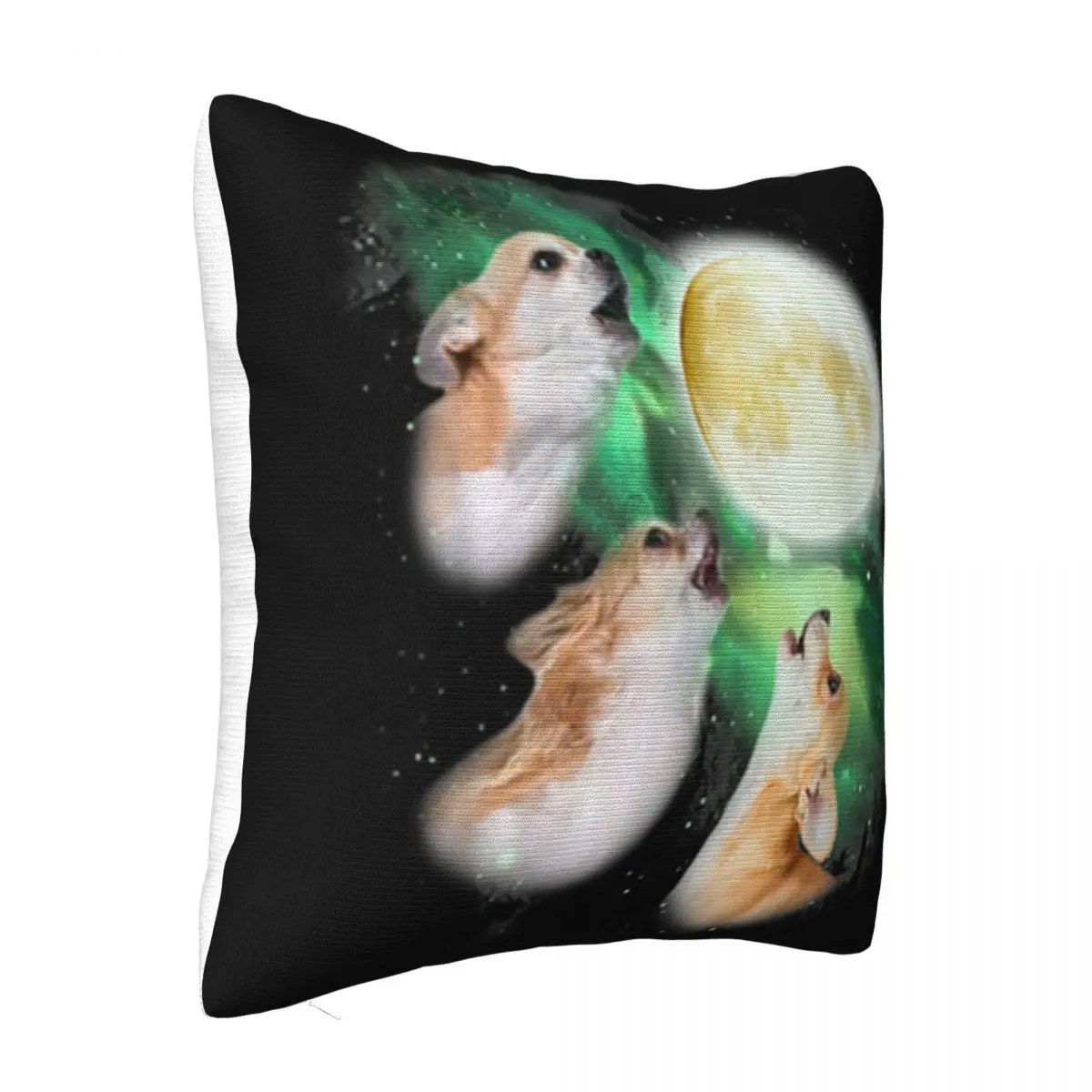 Chihuahua Moon Parody Howl'Ing Wolve Halloween Boy Simple New Design On Sale Casual Steampunk Pillow Case