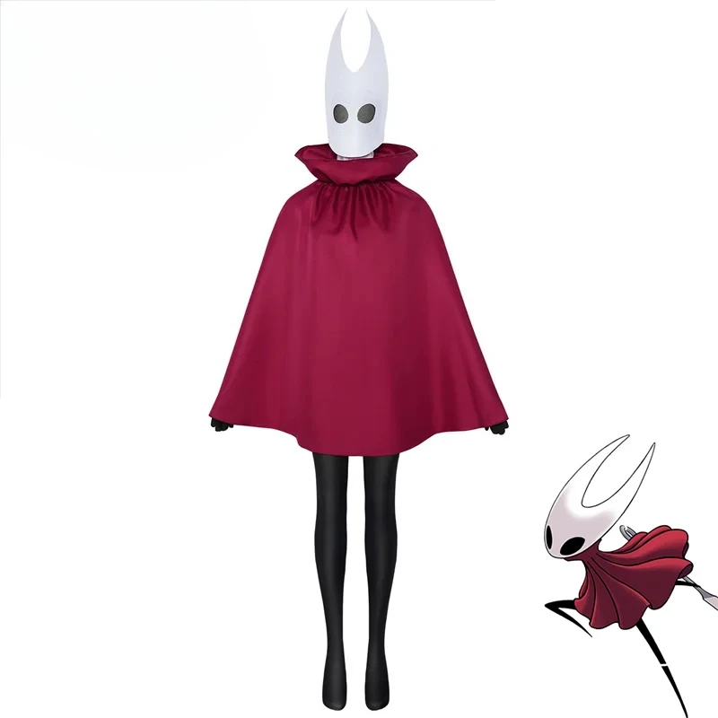 

Наряды для Хэллоуина | Hollow Knight: Silksong Hornet, пальто, плащ, головные уборы, комбинезоны, костюм с орнаментом, костюм для косплея для взрослых