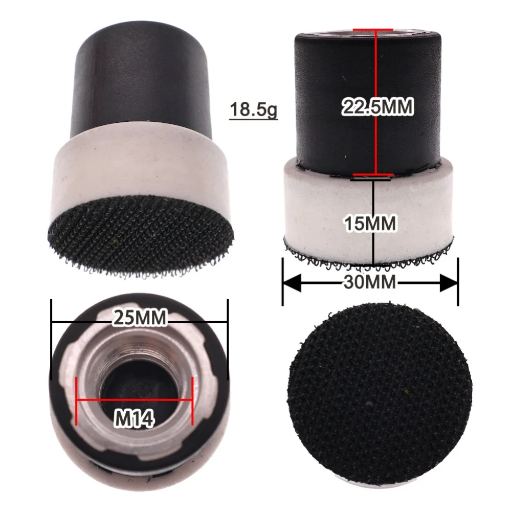 Zware roestvrijstalen haakse slijper asverlengingsset met 3 steunschijven voor 5/8 ''-11 draadslijpmachines en polijstmachines