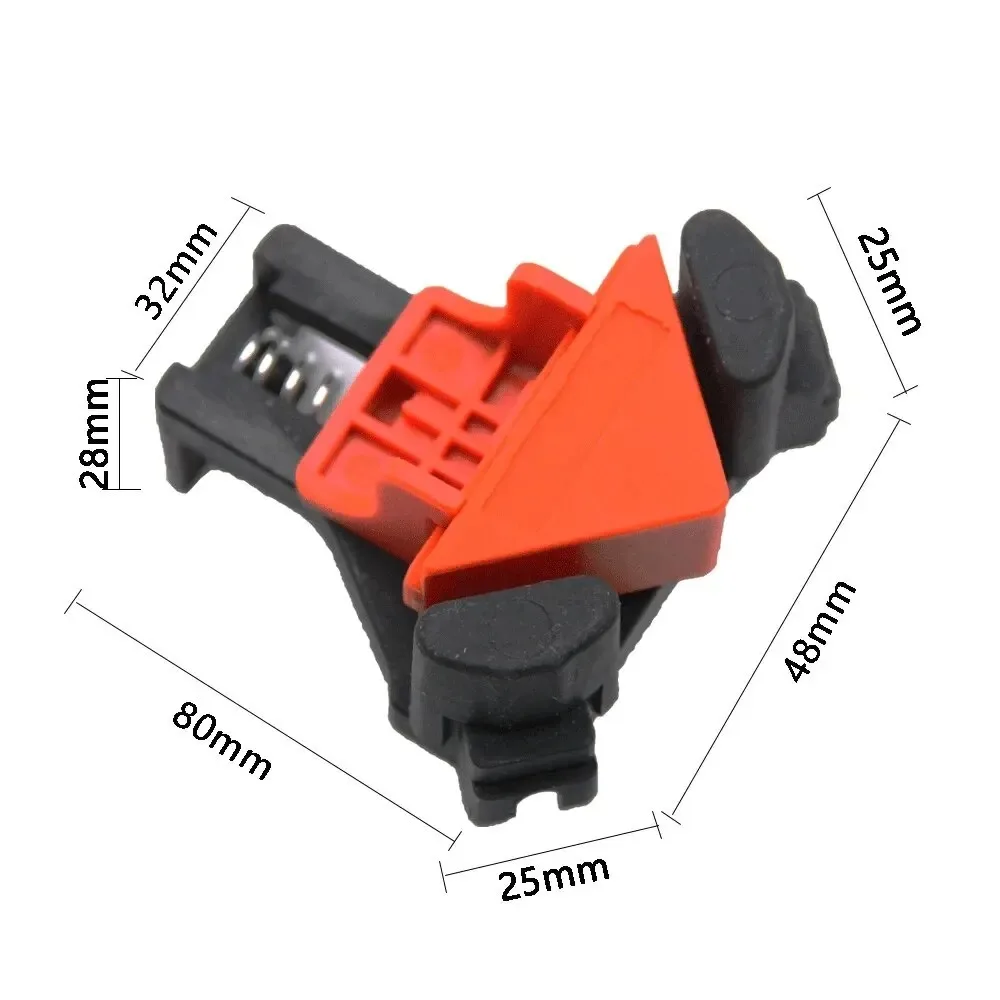 4pc Portable Right Angle Woodworking Clamp Spring Clamping Woodworking 90 Degree Locator Electric Tool Accessory Set