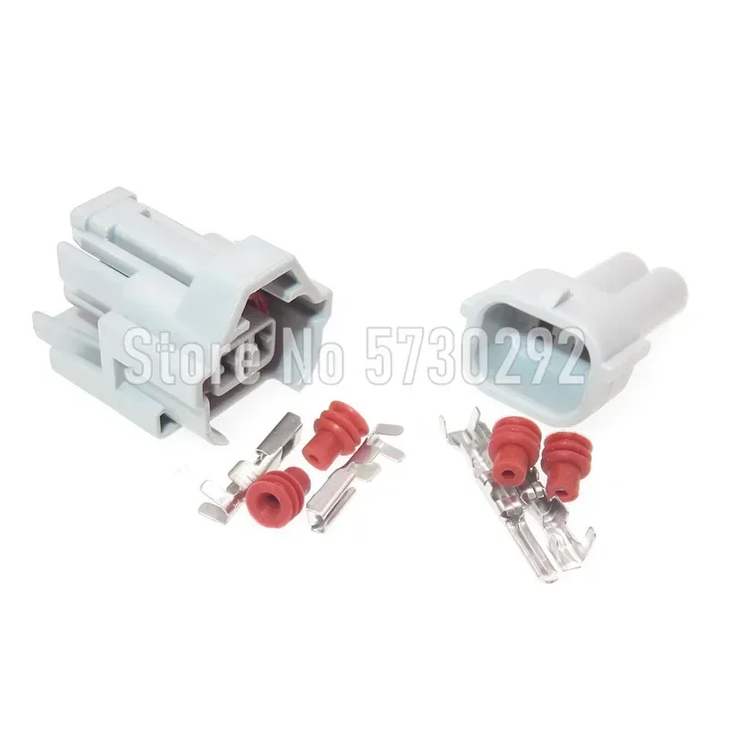 Nippon Denso 6189-0060 Automotive Wiring Harness Plug 2P Waterproof Top Slot Fuel Injector Socket