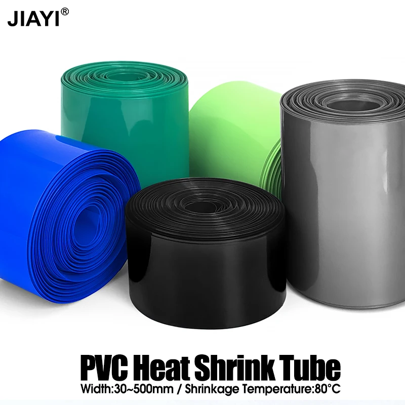Flat Wide Anti-Break PVC Wrapped Heat Shrink Tubing Eco High Voltage Sleeve Electric Wheelchair Lithium Battery Insulator