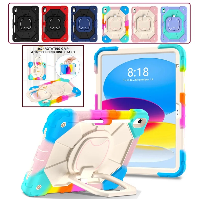

iPad 11th Gen A16 2025 11inch 10.2 5 6 7 8 9th 10th Gen Air1 2 4 5 10.9 Pro 11 Air 11 Mini 6 Shockproof Case 360 RotatingCover