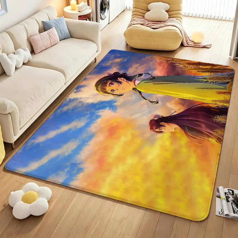 The A-Apothecary Diaries Maomao Jinshi Short Plush Anti-Slip Door Mat Soft Floor Mat for Home Entrance