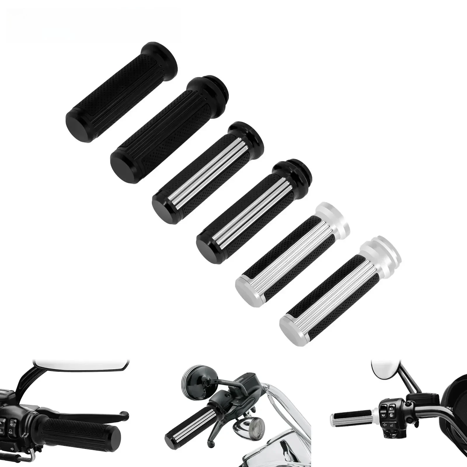 

Motorcycle 1" Handlebar Grips 25mm Electronic Throttle Hand Grips For Harley Touring Street Electra Glide FLHX Softail Slim FLHR