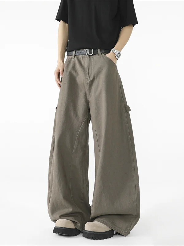 

Мужские джинсы Cleanfit Knife Denim в американском ретро-стиле, широкие брюки для работы, весна-осень, повседневные, дышащие