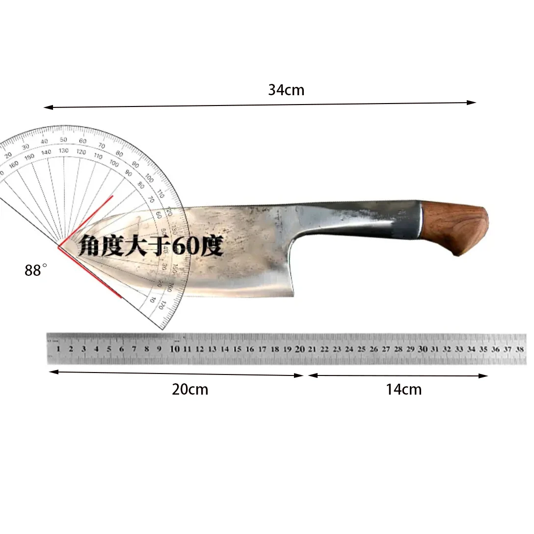 Handmade Forged Chopper Knife Bearing Steel Blade Butcher Chop Slicing Cleaver 8 Inch Kitchen Knife Meat And Poultry Tools