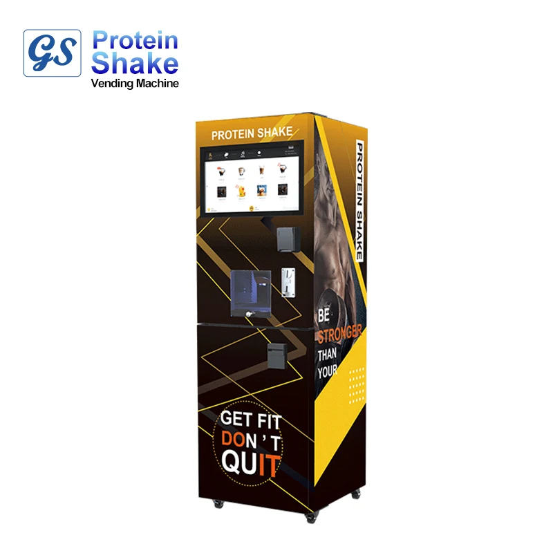 Touch Screen Operate Standing Smart Instant Coffee Vending Machine Cold Energy Drink with Mobile Payment