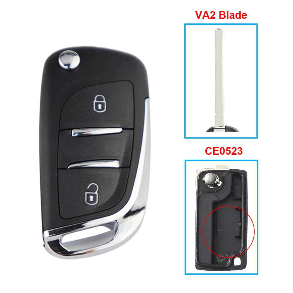 Fernbedienung Auto Schlüssel Shell Für Peugeot 208 307 406 308 206 306 307 407 807 207 607 107 Partner Schlüssel Fall Für Citroen C4 C2 Xsara C3 C8