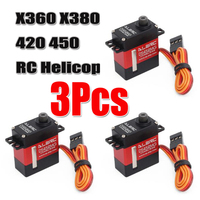 3PCS ALZRC Metal Gear DS452 CCPM Coreless Swashplate Servo  For 450-480 Rc Helicopter