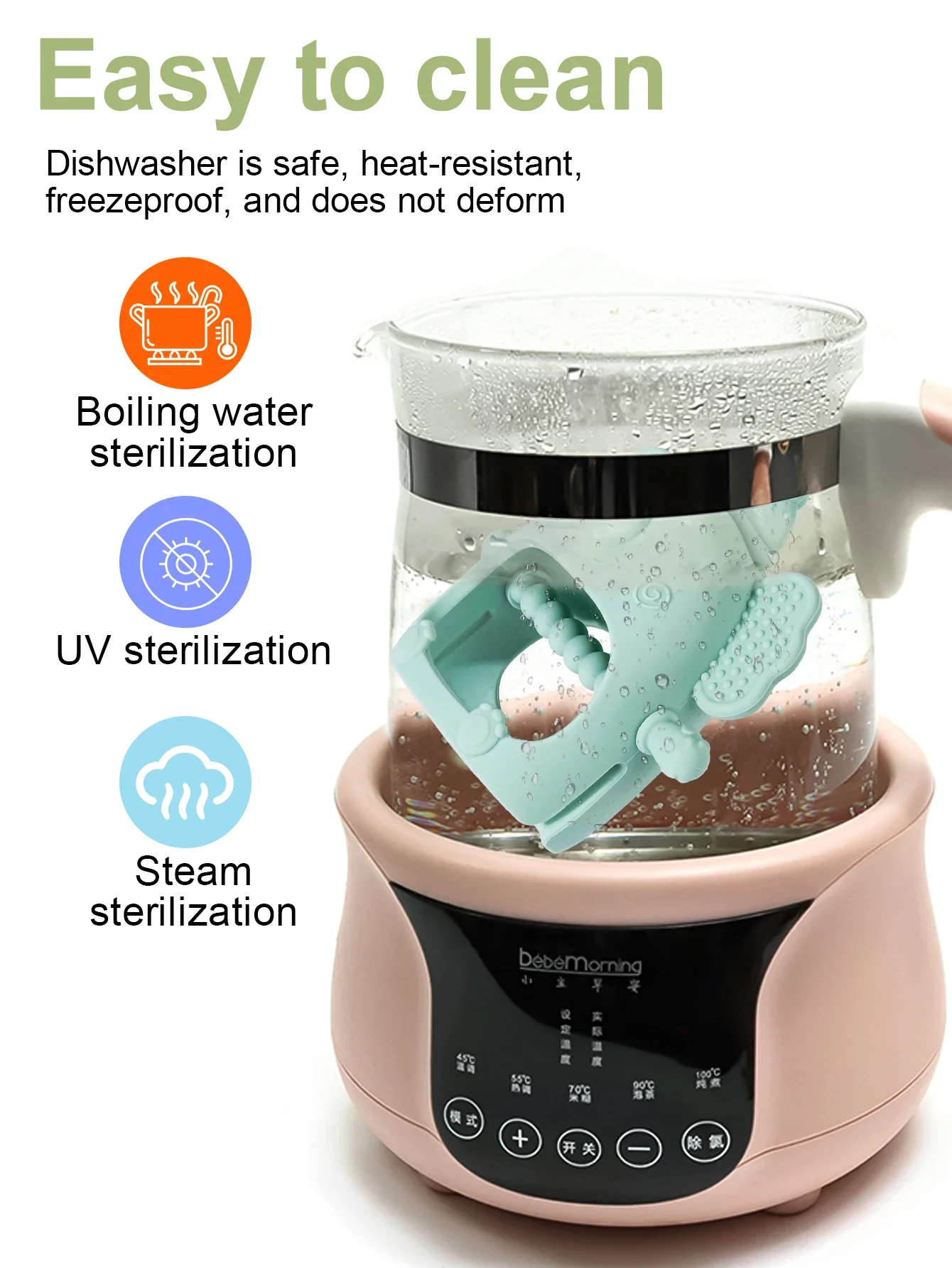 Juguetes para la dentición de silicona para bebés, juego de guantes anticaída con forma de elefante, anidación suave y segura para educación temprana, 1 ud.