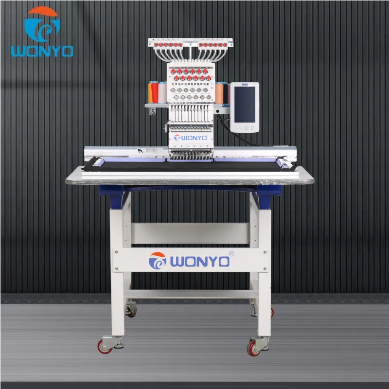 Wonyo Smart 1 Head Computer Embroidery Machine for Personal Use with 12/ 15 Needles