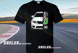 Nowa popularna SKODA OCTAVIA 6 VRS AUTO PRINT T SHIRT męskie wszystkie rozmiary