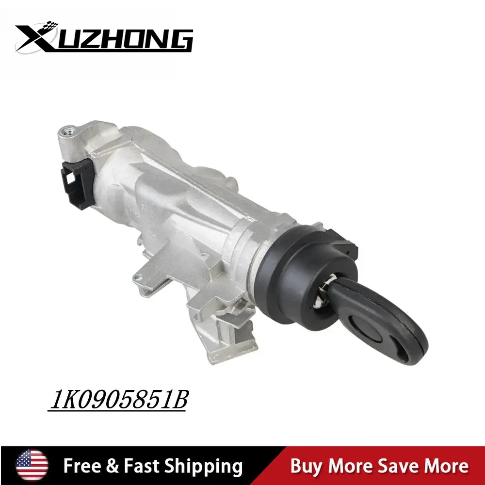

Выключатель зажигания и ключ замка рулевого управления ДЛЯ Audi A3 8P Touran Tiguan Caddy 2K VW Golf 2004-2013 MK5 MK6 1K0905851B