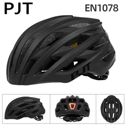 PJT Bicycle Helmet Men's Ultralight Taillight LED MTB Road Bike Helmet Cycling Motorcycle Electric Scooter Safty Cycling Helmet