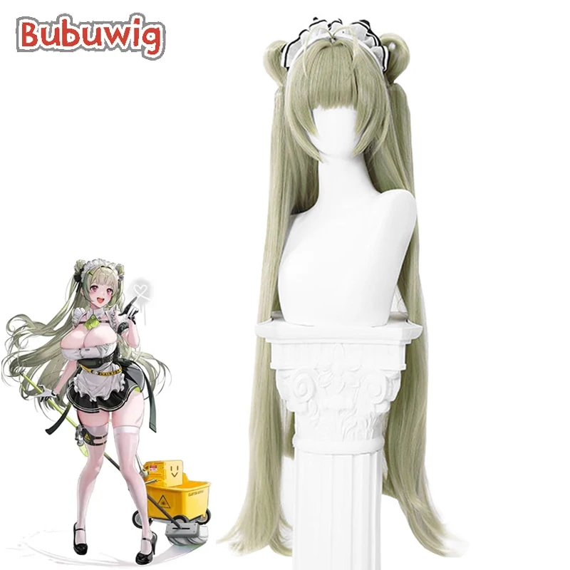 

Bubuwig Synthetic Hair Soda Cosplay Wigs NIKKE Goddess of Victory Soda 92cm Women Long Straight Green Party Wig Heat Resistant