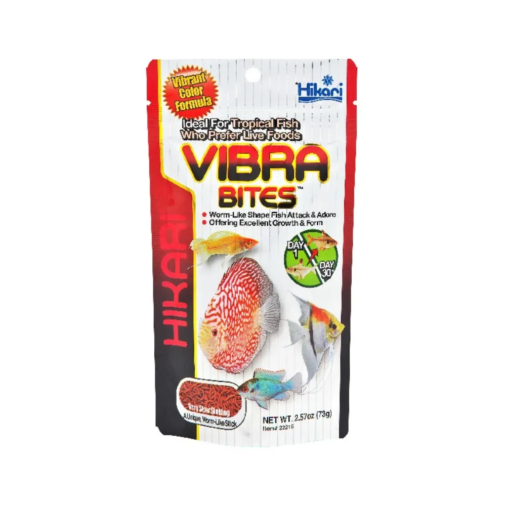 Hikari Vibra Bites Fish Food Tropical Fish Growth & Color Enhancement Diet