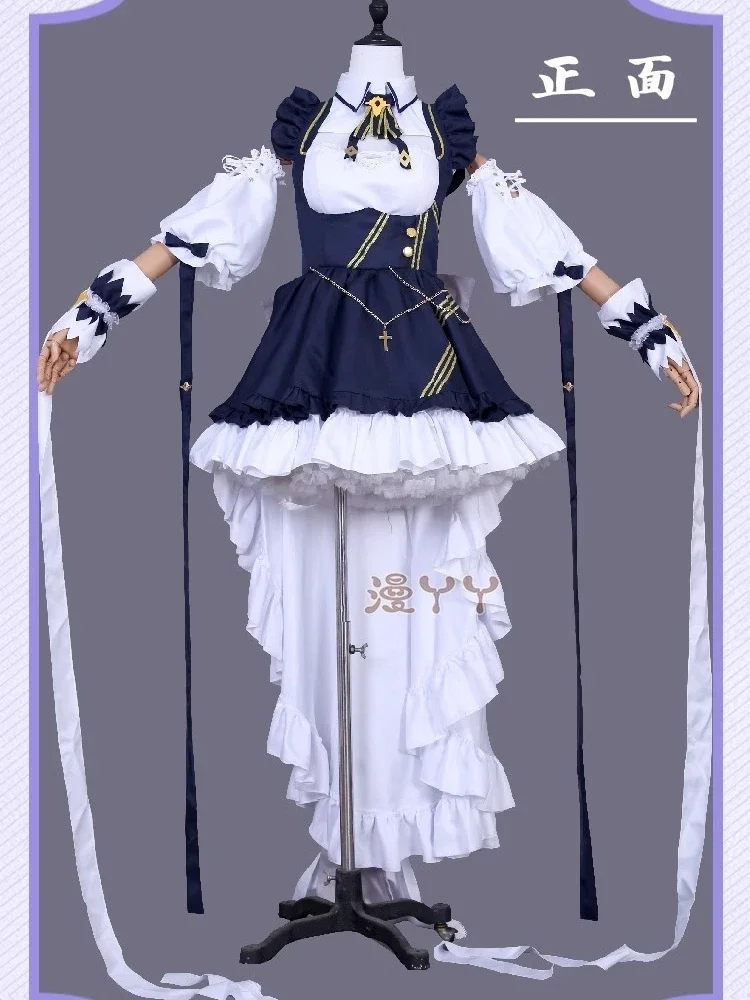 Heißes Spiel azur lane hms cheshire cosplay Kostüm Frauen Mädchen Dienst mädchen Anzug Schürze Kleid Rollenspiel Kleidung Karneval Party Outfit Lager