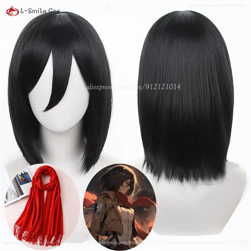 Парик для косплея из аниме «Mikala ackeron», термостойкие синтетические Короткие искусственные волосы черного цвета для женщин Парик для косплея из аниме «Mikala ackeron», термостойкие синтетические Короткие искусственные волосы черного цвета для женщин