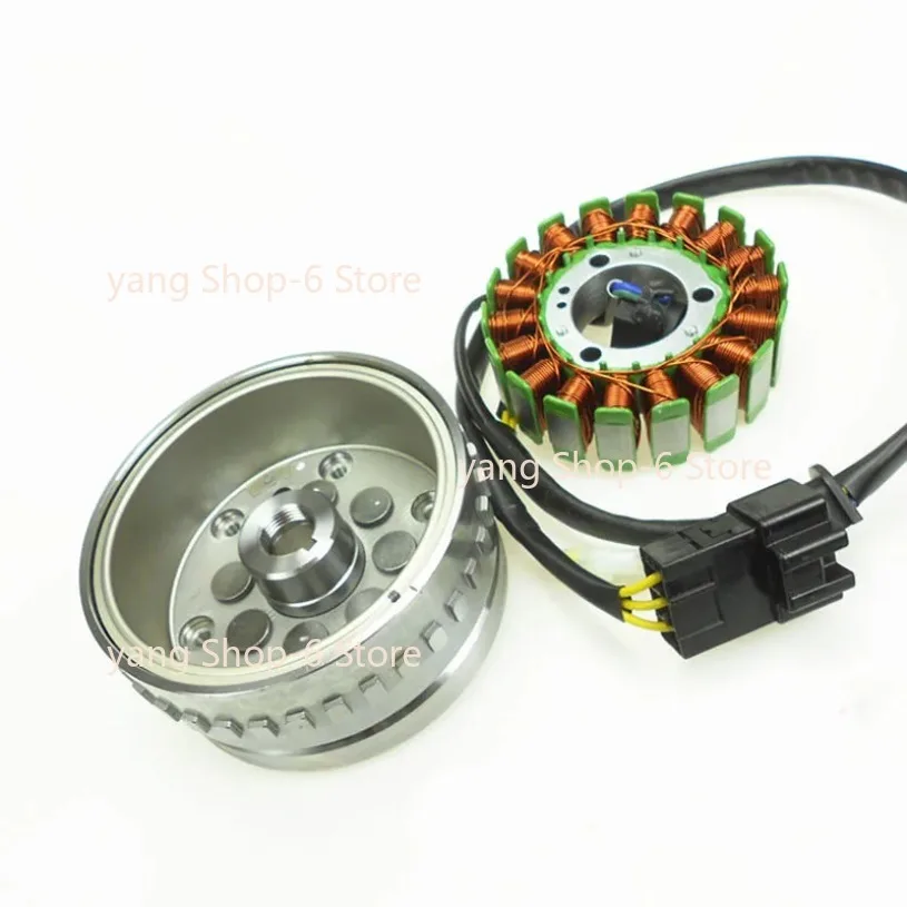 For CFMOTO Motorcycle Accessories CF250-6 Magnetic Motor Rotor Stator Assembly 250NK 250SR Magnetic Cylinder Coil