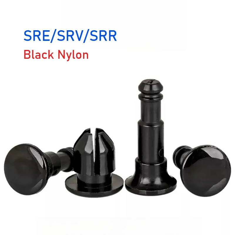 Black Nylon Rivet SRE/SRV/SRR Board Fasteners Detachable Male-Female Rivet Fasteners