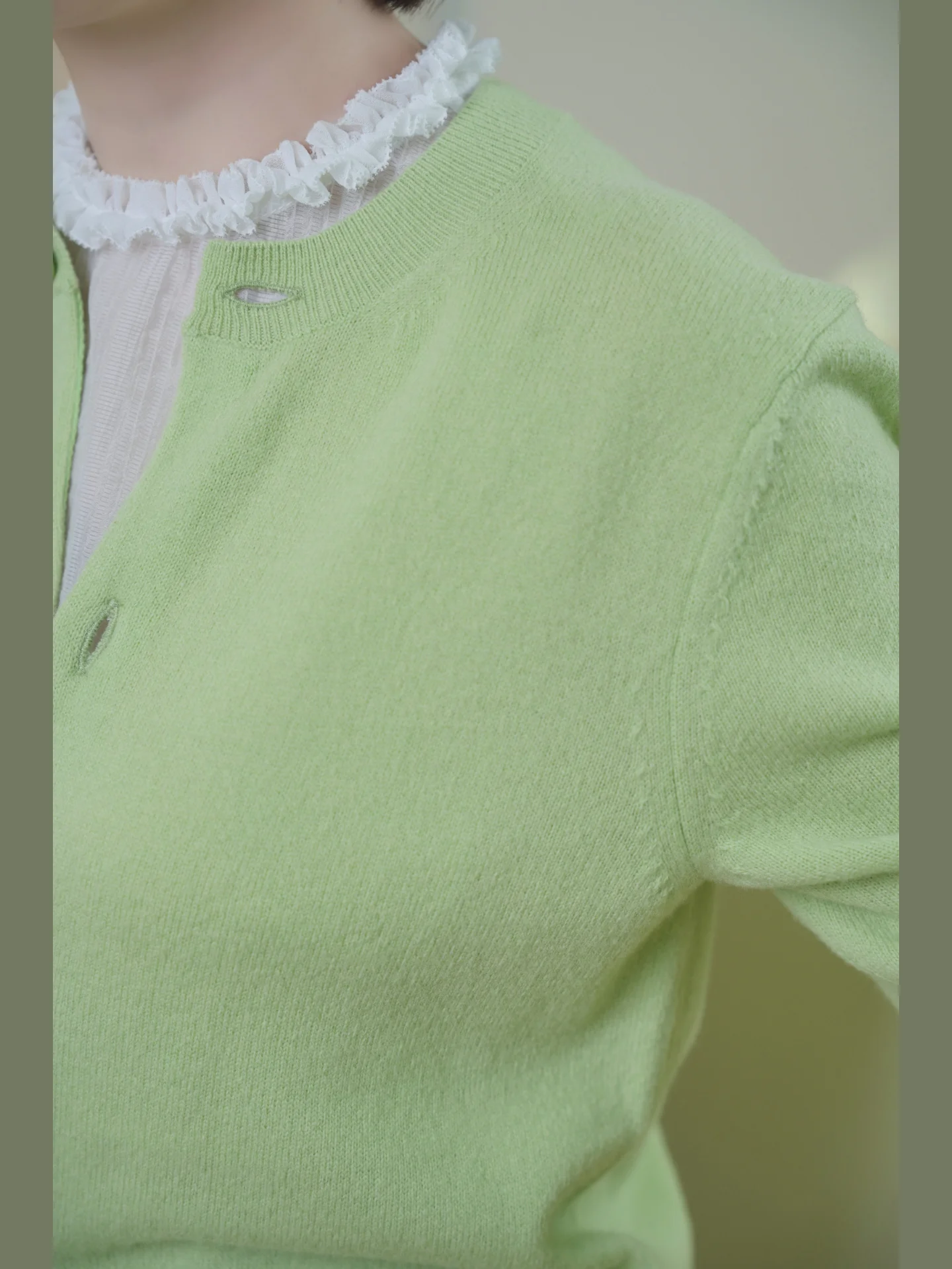 daily-wear-clean-and-chic-lightweight-fake-collar-inner-wear-tulle-ruffle-flower-plate-pink-color-casual-style-spring-s