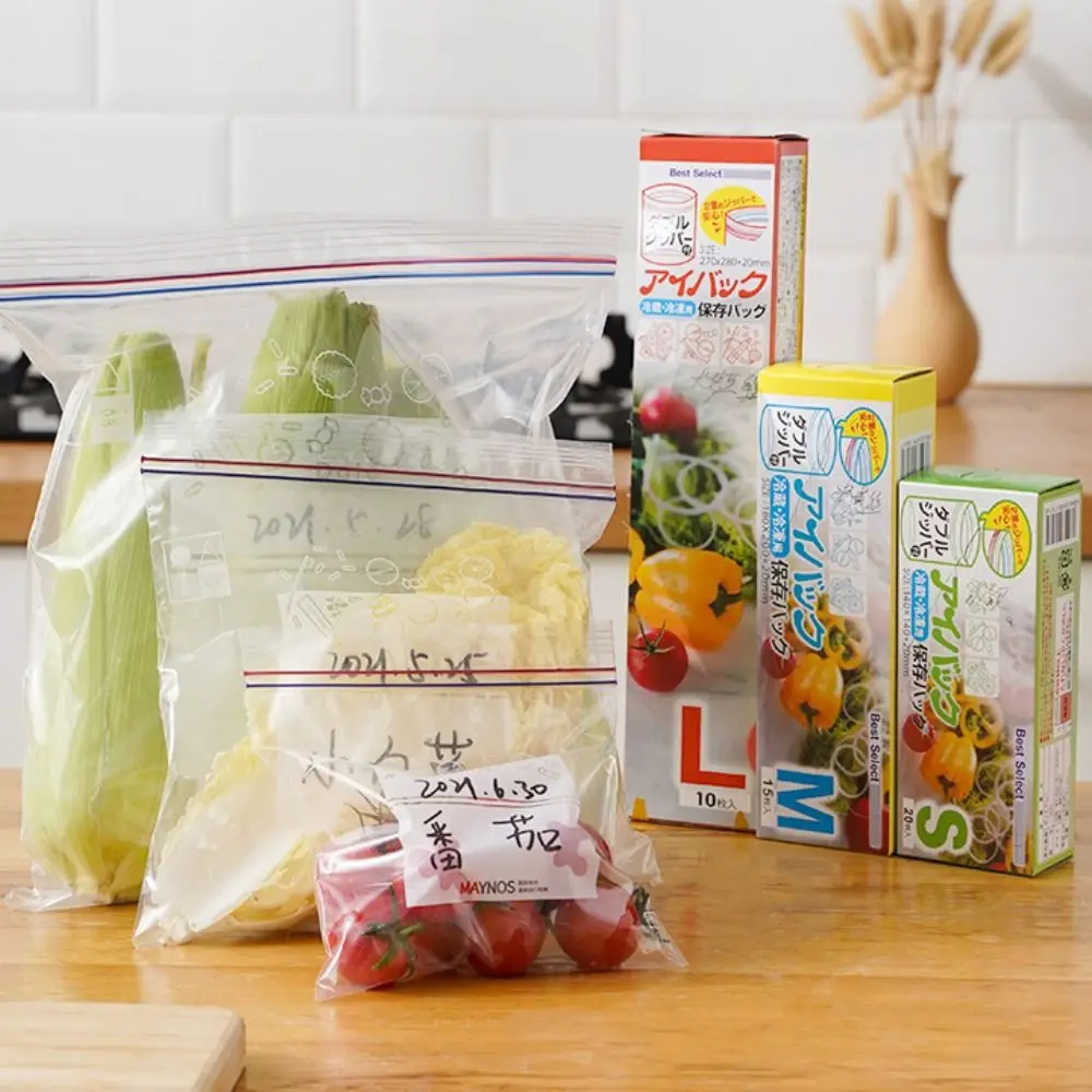 Sealed Bag Fresh-keeping Food Ziplock Bag Household Plastic Bag Thickened Refrigerator Storage and Freezing Packaging Bag