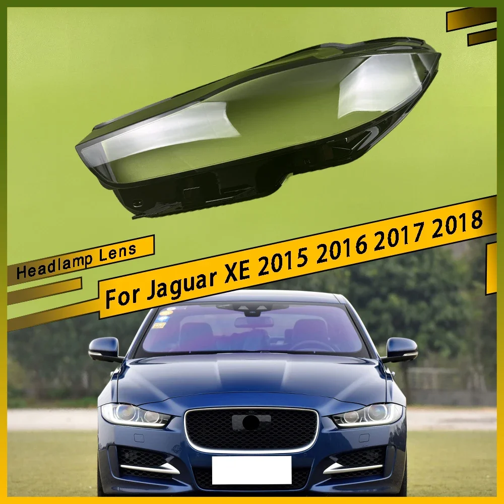 

For Jaguar XE 2015 2016 2017 2018 Car Headlight Lens Shell Headlamp Cover Plexiglass Lamp Shade Transparent Lampshade Housing