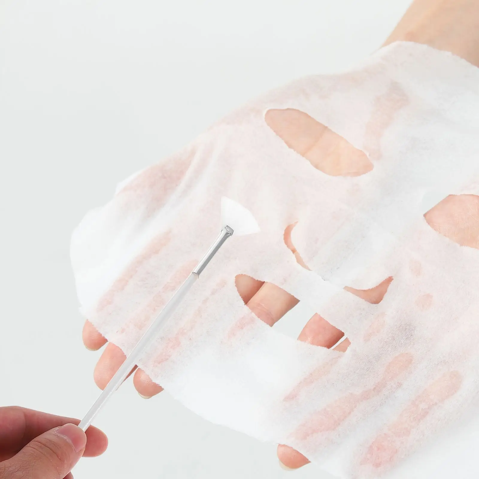 3pcs แปรงพอกหน้า Fiber Face Applicator ไม้ไผ่ Exfoliating พัดลมรูปร่าง Skin Care เครื่องมือแปรงแต่งหน้า