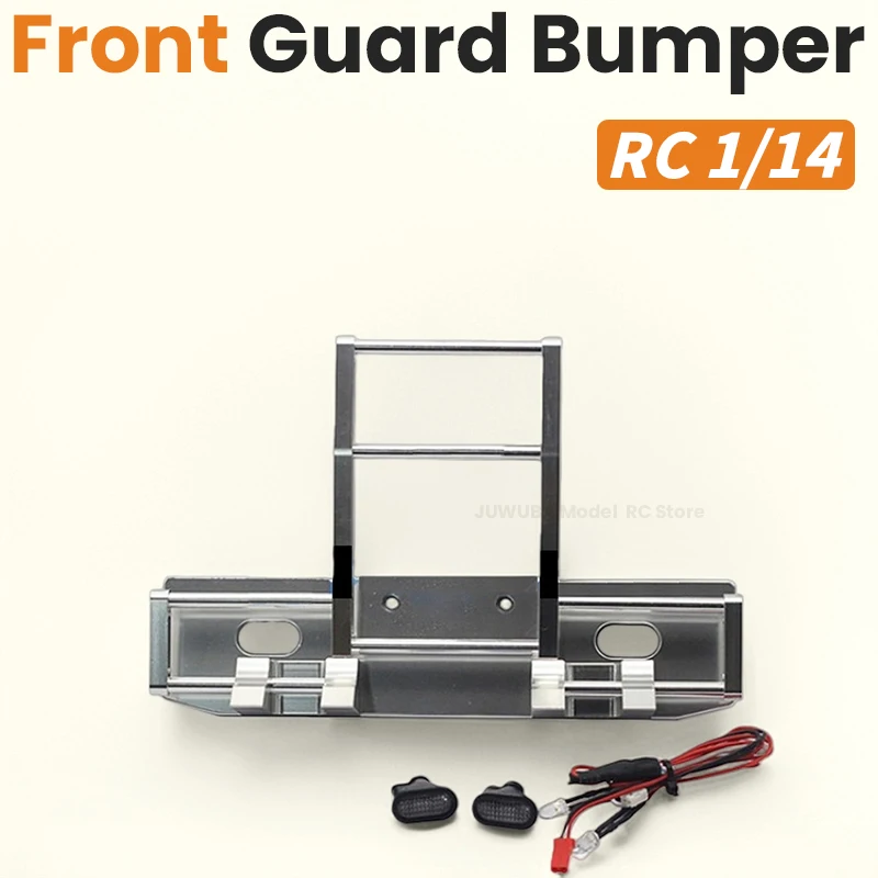 Metal Front Guard Bumper for Tamiya 1/14 RC Truck Tractor King Hauler 56344 56356 56301 56336 King Toy Car DIY Upgrade Parts